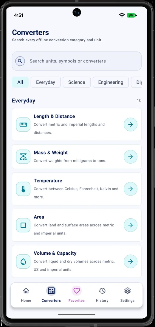Unit Converter app screenshot 3
