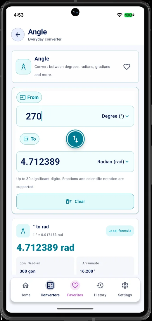 Unit Converter app screenshot 6